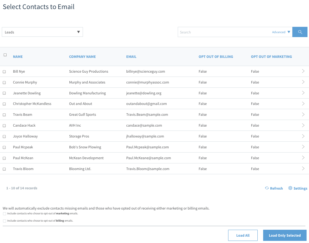 Method — Create a mailing list